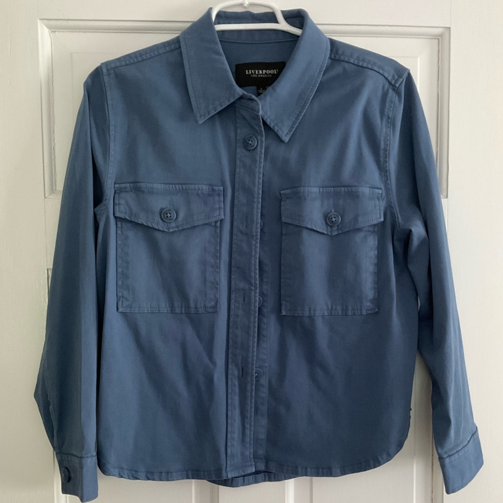 Liverpool Women’s Cropped Shirt Jacket